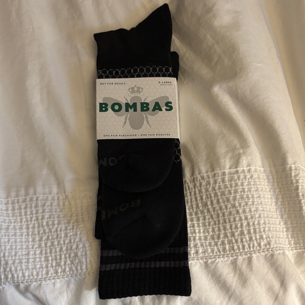 Bombas Men's Black Athletic Socks